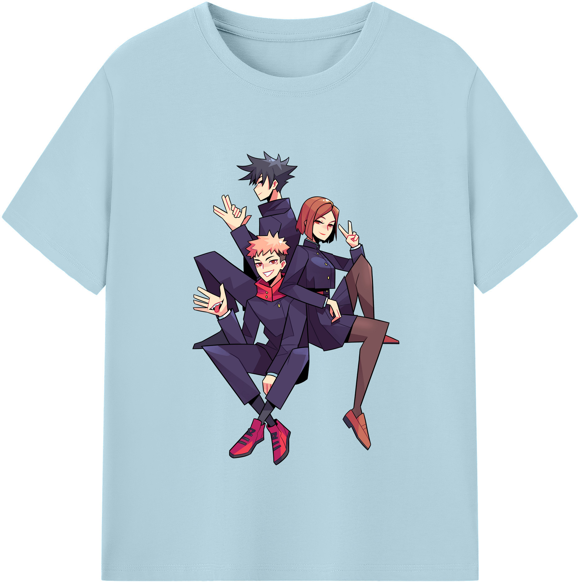 （画像用） 呪術廻戦 Jujutsu Kaisen 綿100％半袖Tシャツ（フロントプリント）